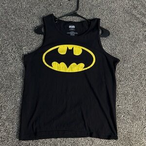 Batman Symbol Juniors (L) Large Women's Tank Top Black 100% Cotton